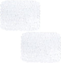 Bligli Pebble Sink Mat 2-Pack - PVC Kitchen Protector for Stainless Steel/Ceramic Dish Drying Mat for Dishes 15.7" x 11.8" Clear – Clear-View Organization with a Practical Everyday Design