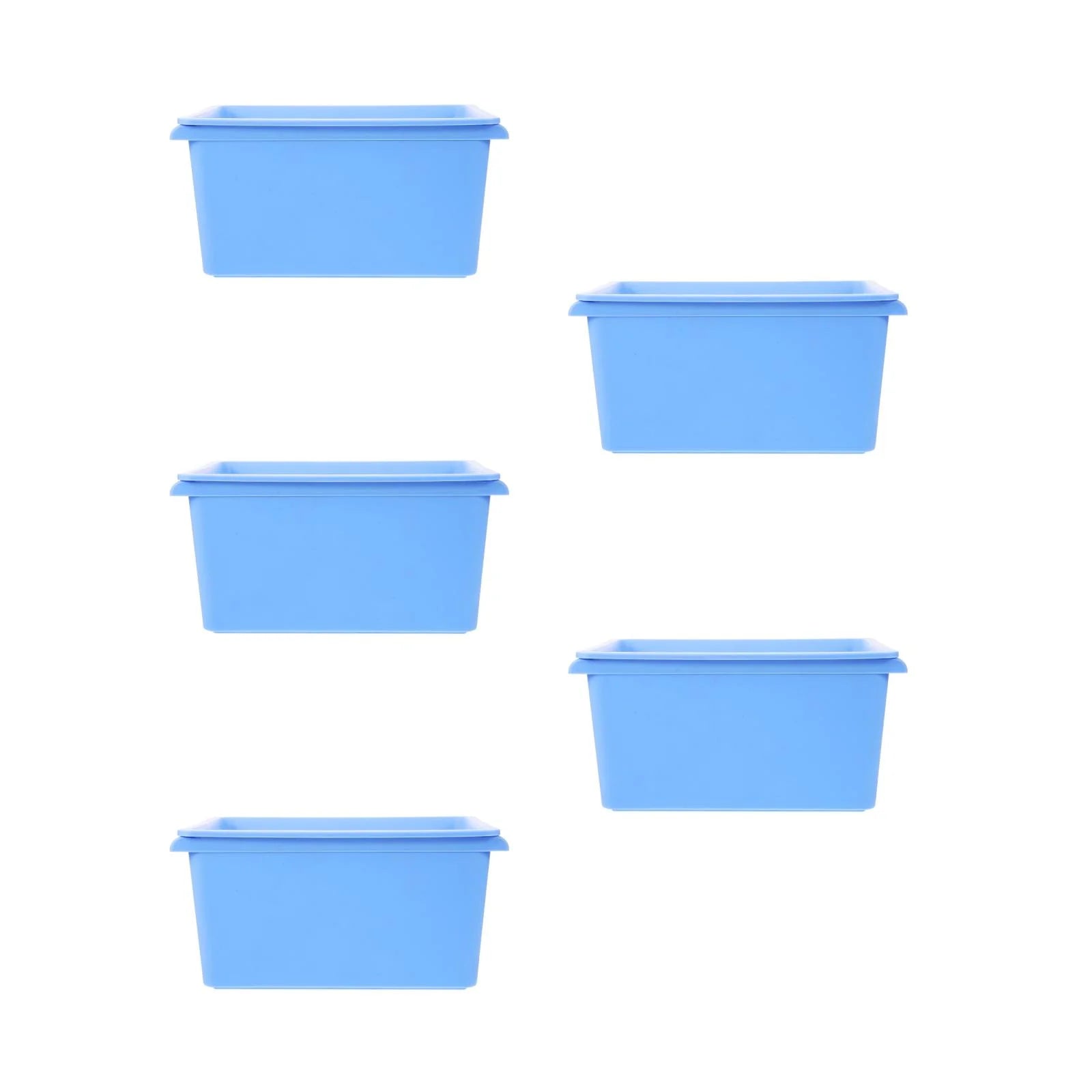 5pcs Desktop Simple Storage Box Multi-functional Organizing Box Desktop Small Object Organizer – Practical Home Organization with a Practical Everyday Design