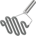 Scratch-resistant silicone potato masher kitchen tool potato masher stainless steel wrapped durable silicone potato smasher gray – Durable Stainless Steel Construction with a Practical Everyday Design