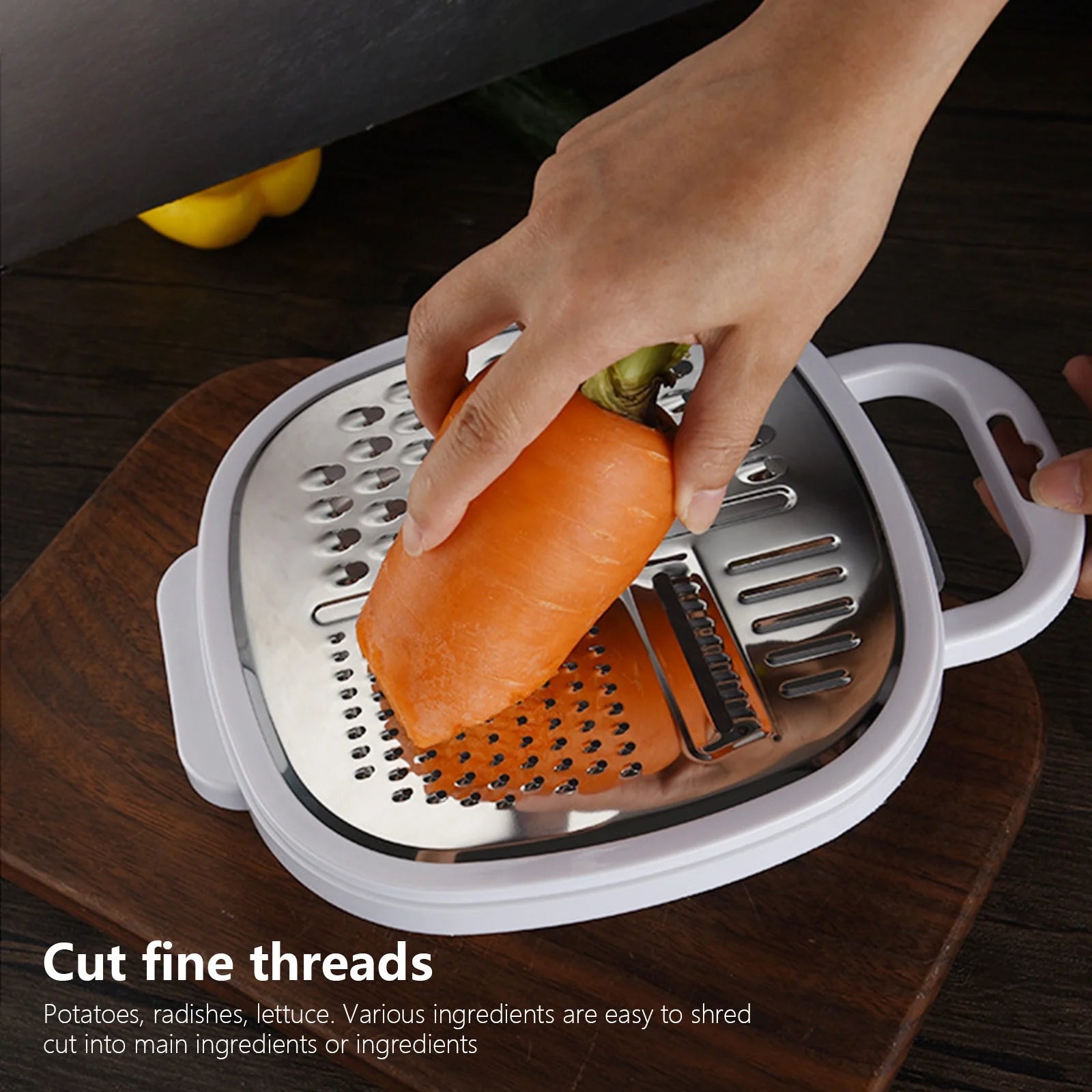 Grater Well-crafted Handheld Cheese Grater - Cheese Grater With Soft Handle - Grater For Kitchen Spices Ginger - Stainless Steel Cheese Shredder - Lemon Zester To Kitchen Gadgets Clearance – Convenient Carry Handles with a Practical Everyday Design