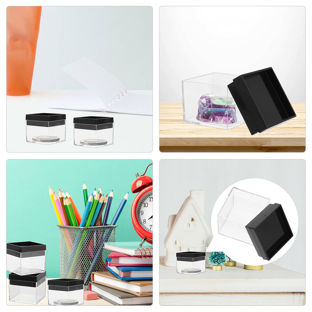 12 Pcs Specimen Boxes Capsules Small Item Storage Box Baby 4.2X4.2X3.3CM – Convenient Multi-Piece Set with a Practical Everyday Design