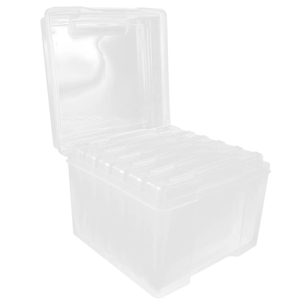 6Pcs Cards Storage Boxes Postcards Photos Organizing Cases Clear Plastic Storage Cases – Clear-View Organization with a Practical Everyday Design