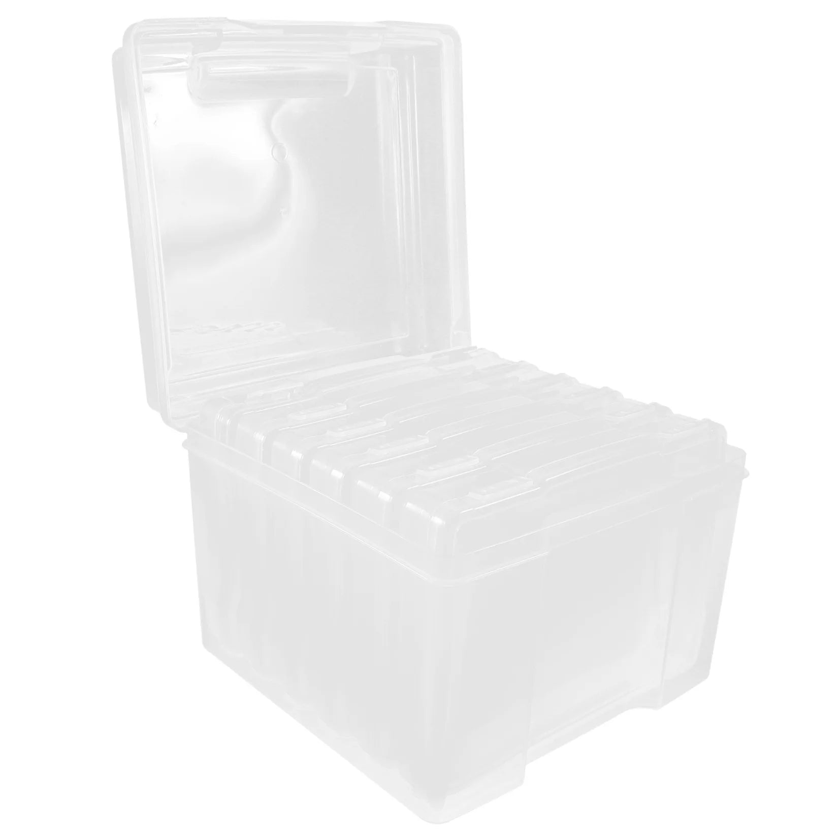 6Pcs Cards Storage Boxes Postcards Photos Organizing Cases Clear Plastic Storage Cases – Clear-View Organization with a Practical Everyday Design