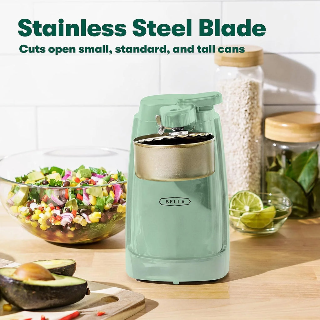 Electric Can Opener and Knife Sharpener Multifunctional Jar and Bottle Opener with Removable Cutting Lever and Cord Storage Stainless Steel Blade, – Durable Stainless Steel Construction with a Practical Everyday Design – Catalog Item 123