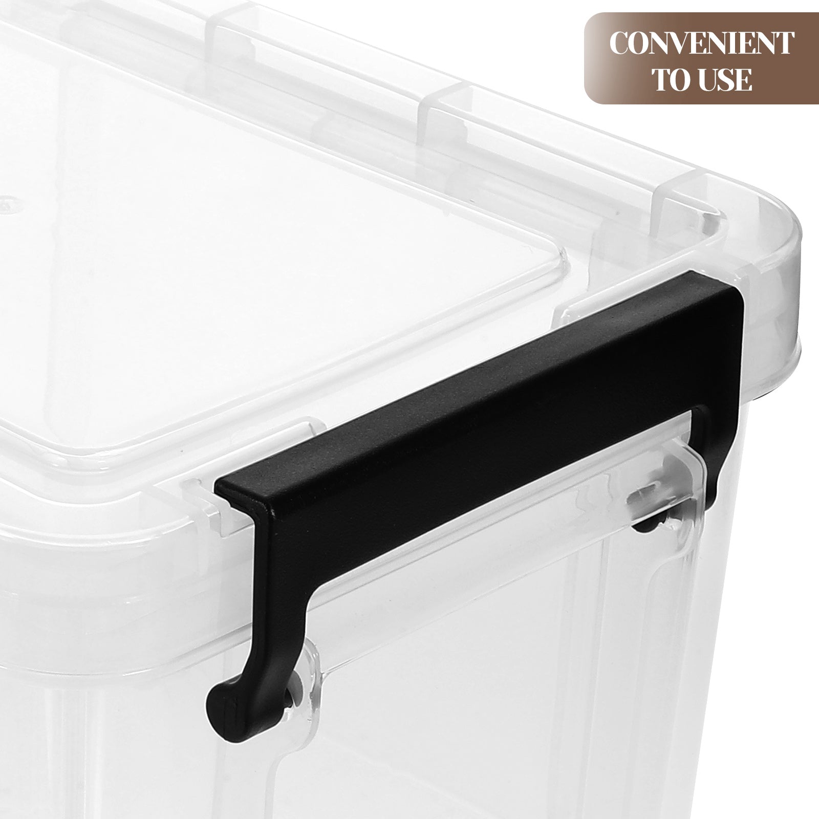 Transparent Dust-proof and Moisture-proof Household Storage Box with Lid Makeup – Secure Lid Design with a Practical Everyday Design