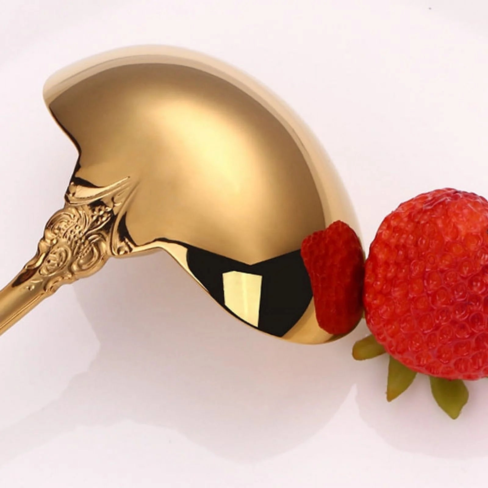 304 Stainless Steel Soup Ladle Cooking Tool Kitchen Gold Plated Spoon – Durable Stainless Steel Construction with a Practical Everyday Design