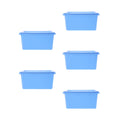 5pcs Desktop Simple Storage Box Multi-functional Organizing Box Desktop Small Object Organizer – Practical Home Organization with a Practical Everyday Design