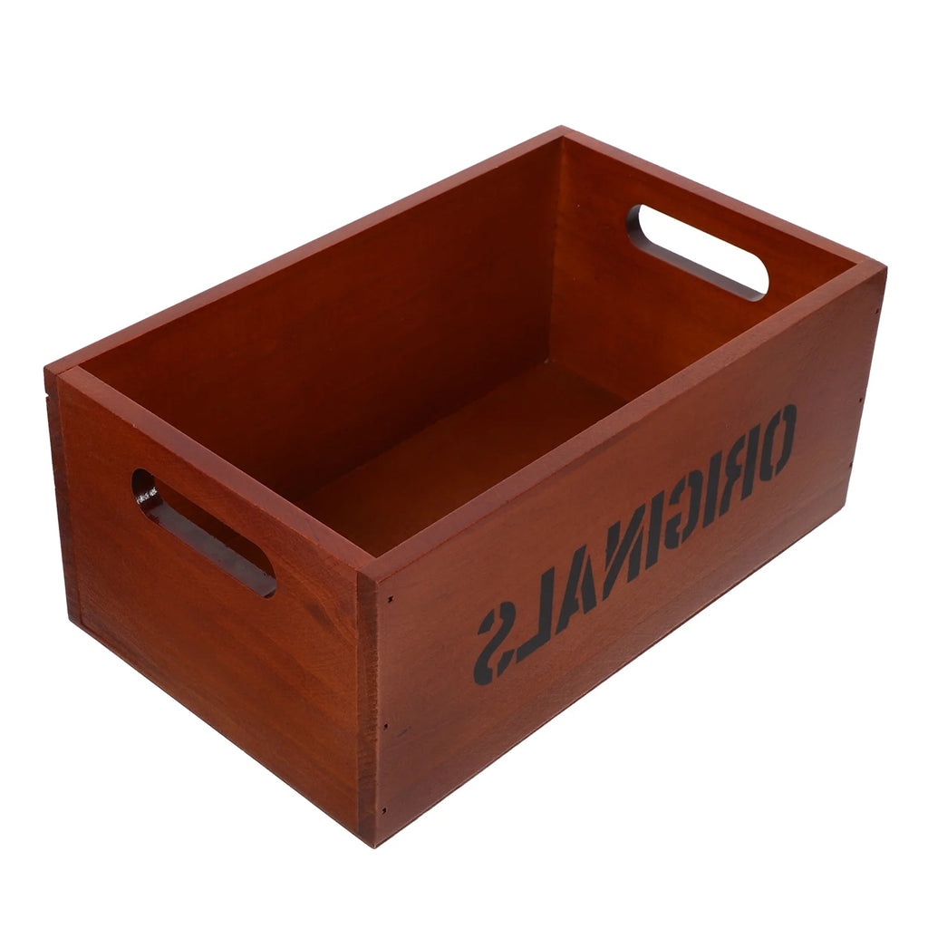 Monitor Stand Cube Storage Wooden Storage Box Office 26.00X16.00X11.00CM Brown – Natural-Look Construction with a Practical Everyday Design