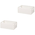 2pcs Household Storage Box Storage Organizer Box Foldable Box Plastic Desktop Makeup Storage Case – Foldable Space-Saving Design with a Practical Everyday Design