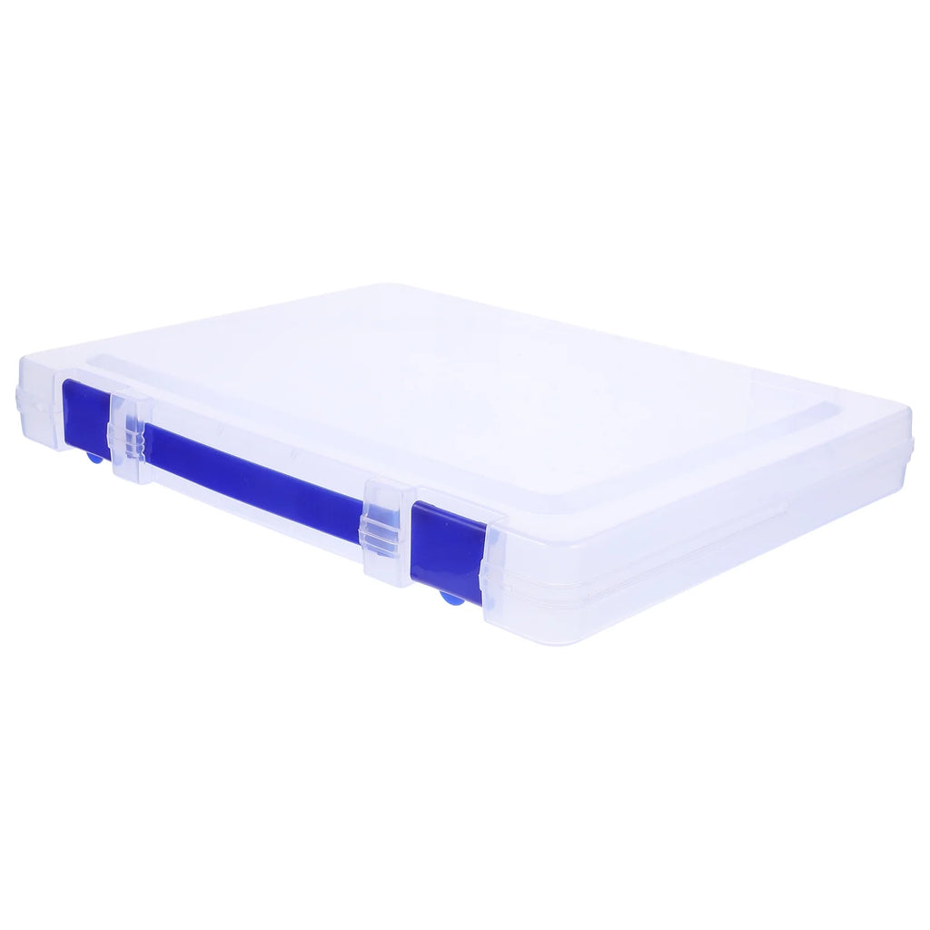 Daily Use File Case Office Organizer Organization Flat Storage Cardboard Boxes with Lids – Secure Lid Design with a Practical Everyday Design