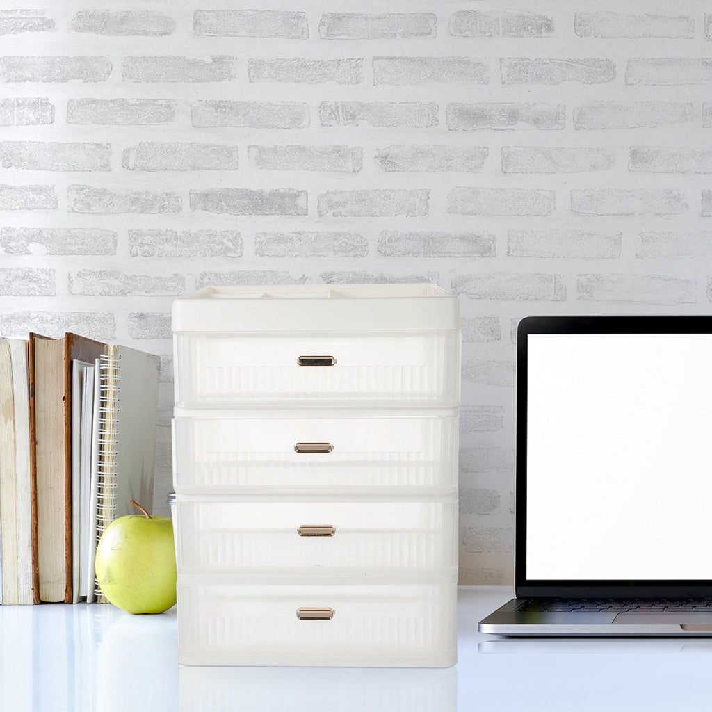 Skincare Desktop Storage Box 32.00X23.00X17.00CM White – Practical Home Organization with a Practical Everyday Design