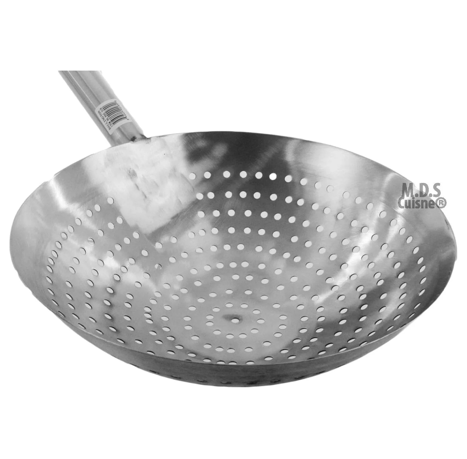 Stir Fry Skimmer Strainer 25" Stainless Steel Spider Ladle for Deep Frying Carnitas Chicken Shrimp - Long Handle Kitchen Tool – Convenient Carry Handles with a Practical Everyday Design