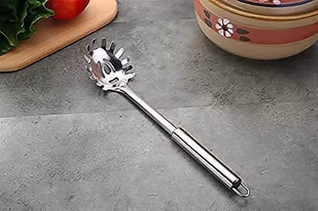 2-Piece Spaghetti Set Stainless Steel Pasta& Tongs Heat Resistant 12 Inch – Durable Stainless Steel Construction with a Practical Everyday Design