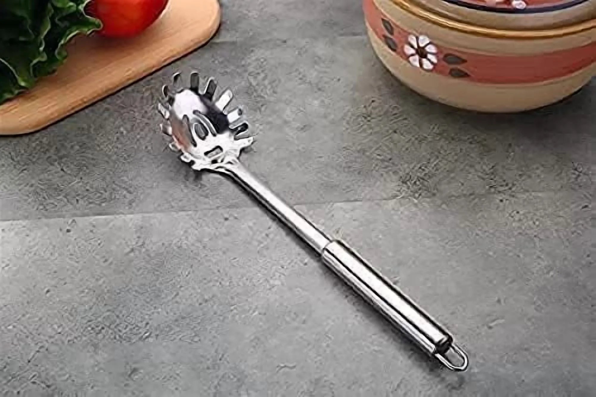 2-Piece Spaghetti Set Stainless Steel Pasta& Tongs Heat Resistant 12 Inch – Durable Stainless Steel Construction with a Practical Everyday Design