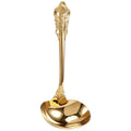 304 Stainless Steel Soup Ladle Cooking Tool Kitchen Gold Plated Spoon – Durable Stainless Steel Construction with a Practical Everyday Design