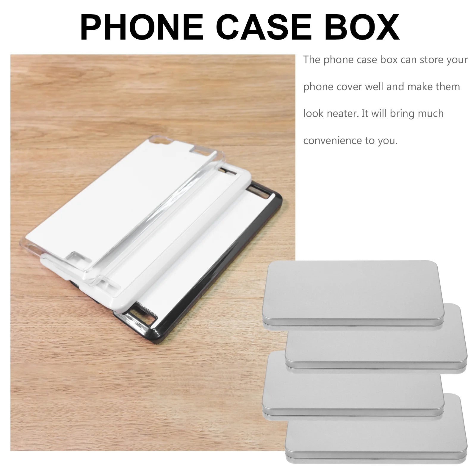 4 Pcs Clear Wicker Basket Tempered Film Storage Box Stylish Holder – Everyday Household Format with a Practical Everyday Design