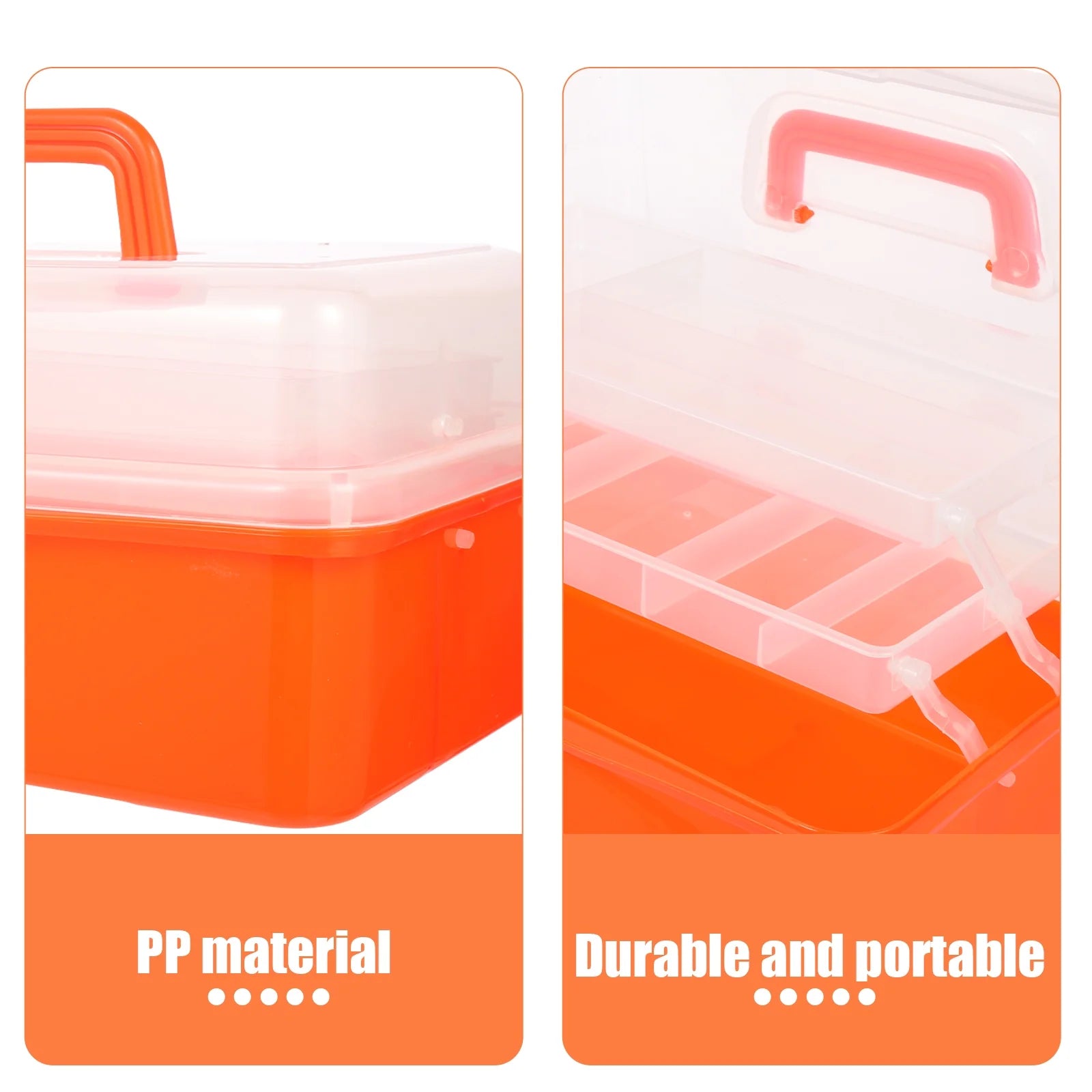 Wicker Three Layer Storage Box Household Tool Box Office 32X17CM Orange – Practical Home Organization with a Practical Everyday Design