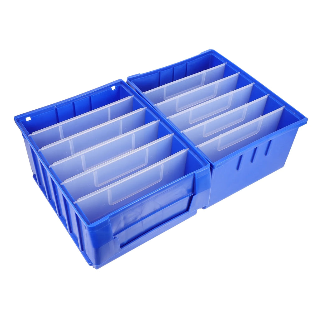 Parts Box Screw Partitions Design Blue Storage Container – Compartmented Organization with a Practical Everyday Design