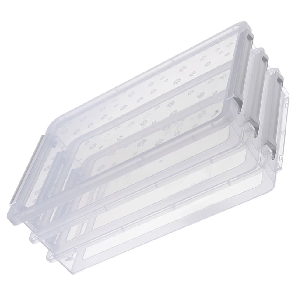 2pcs Multilayers Transparent Storage Box Clear Plastic Document Paper Filling Case – Clear-View Organization with a Practical Everyday Design