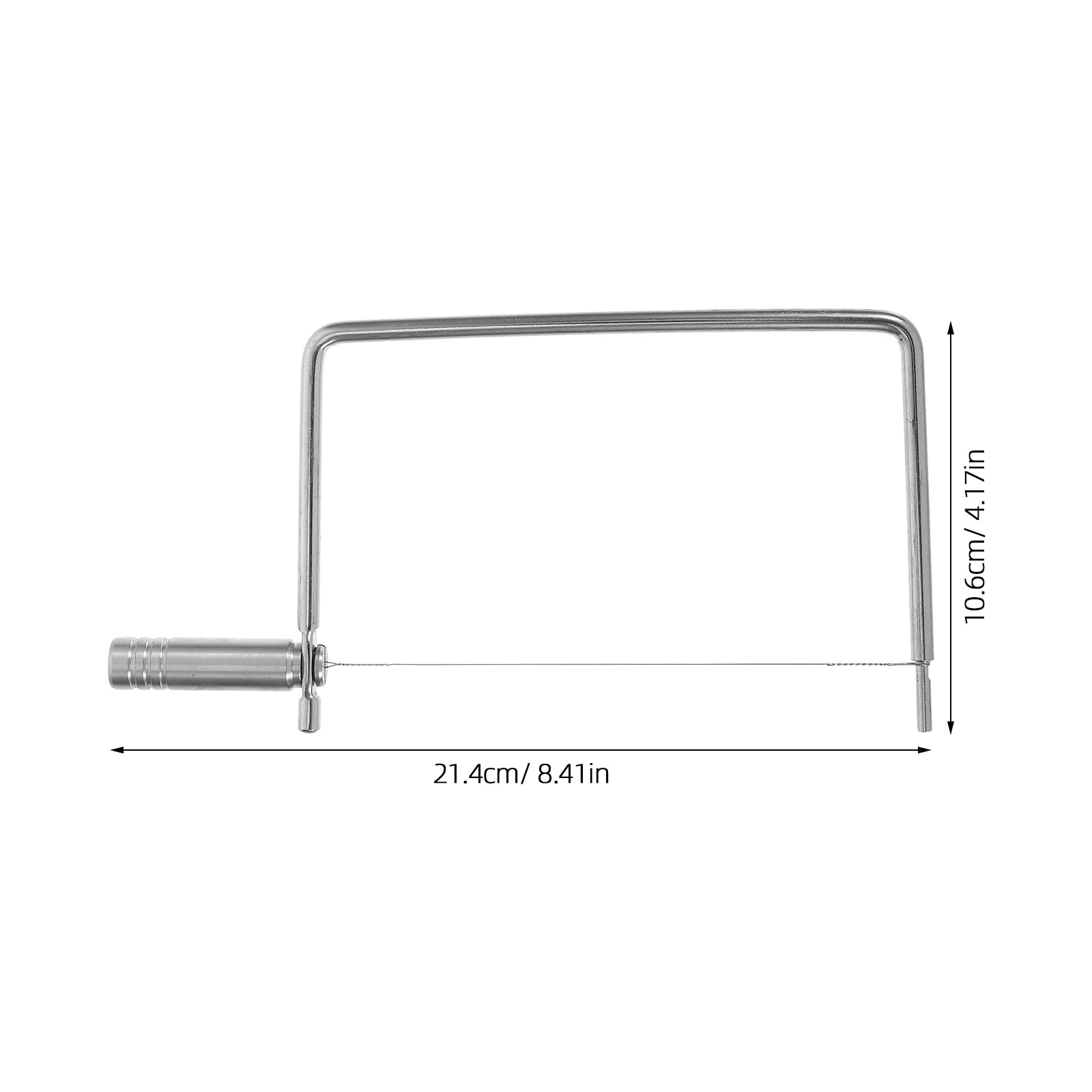 unbranded Stainless Steel Cheese Slicer with Wire Multipurpose Cheese Cutter for Slices Handheld Cheese Slicer for Butters and Cheese Blocks Kitchen Tool – Durable Stainless Steel Construction with a Practical Everyday Design