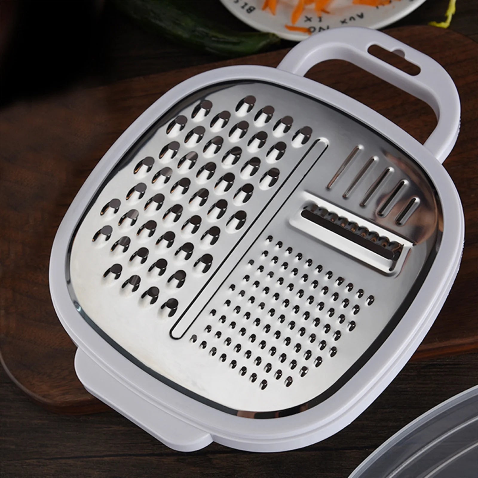 Grater Well-crafted Handheld Cheese Grater - Cheese Grater With Soft Handle - Grater For Kitchen Spices Ginger - Stainless Steel Cheese Shredder - Lemon Zester To Kitchen Gadgets Clearance – Convenient Carry Handles with a Practical Everyday Design