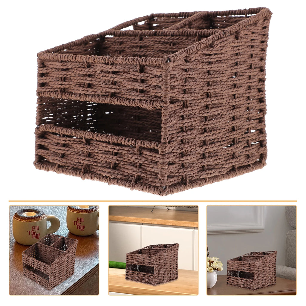 2pcs Desktop Storage Container Home Office Storage Box Sundries Small Items Organizer – Practical Home Organization with a Practical Everyday Design