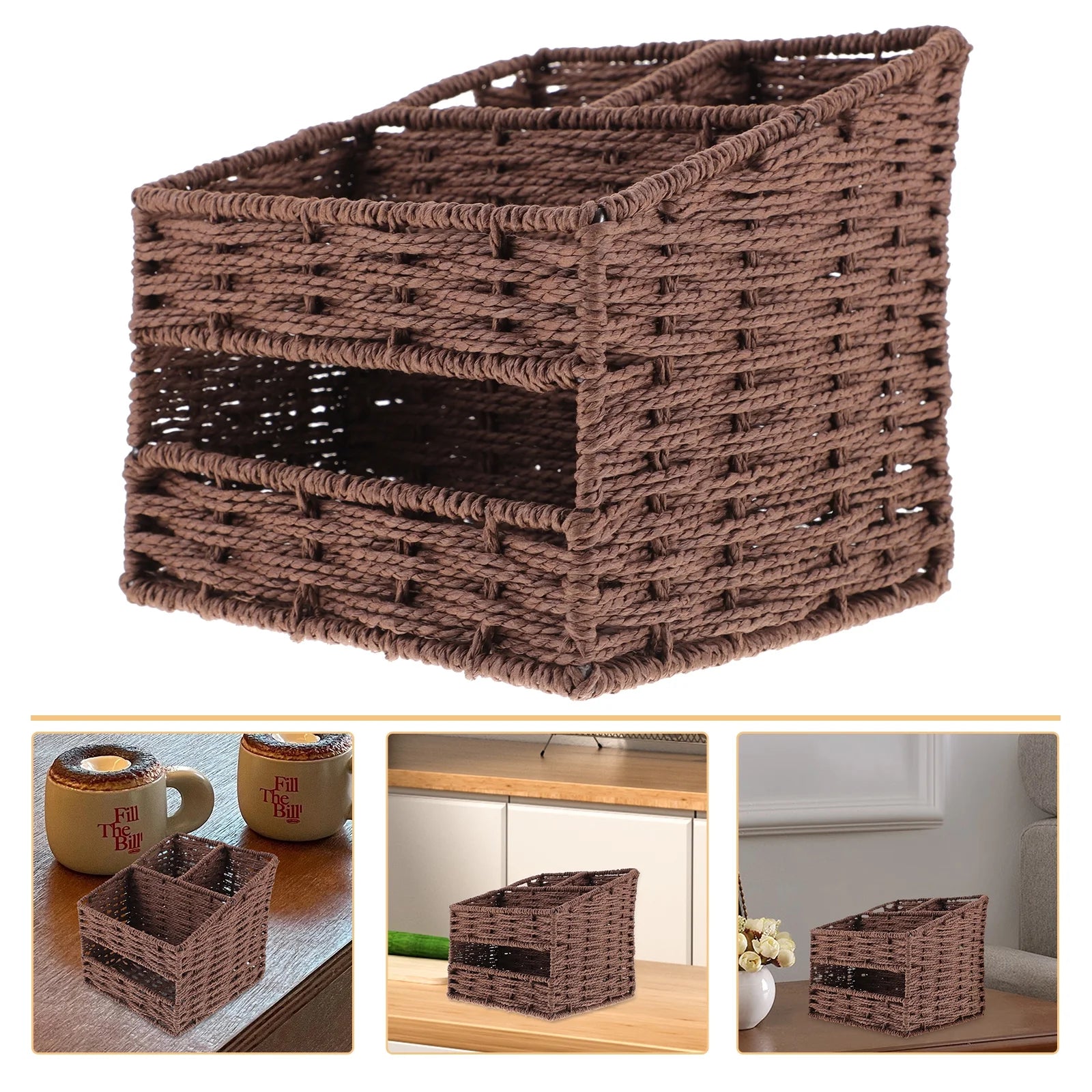 2pcs Desktop Storage Container Home Office Storage Box Sundries Small Items Organizer – Practical Home Organization with a Practical Everyday Design
