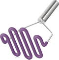 Scratch-resistant silicone potato mash maker kitchen tool stainless steel outer layer wrapped with durable silicone. – Durable Stainless Steel Construction with a Practical Everyday Design