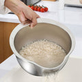 Rice Washer Strainer Bowl Stainless Steel Washing Colander Fruit and Vegetable Kitchen Tool A – Durable Stainless Steel Construction with a Practical Everyday Design