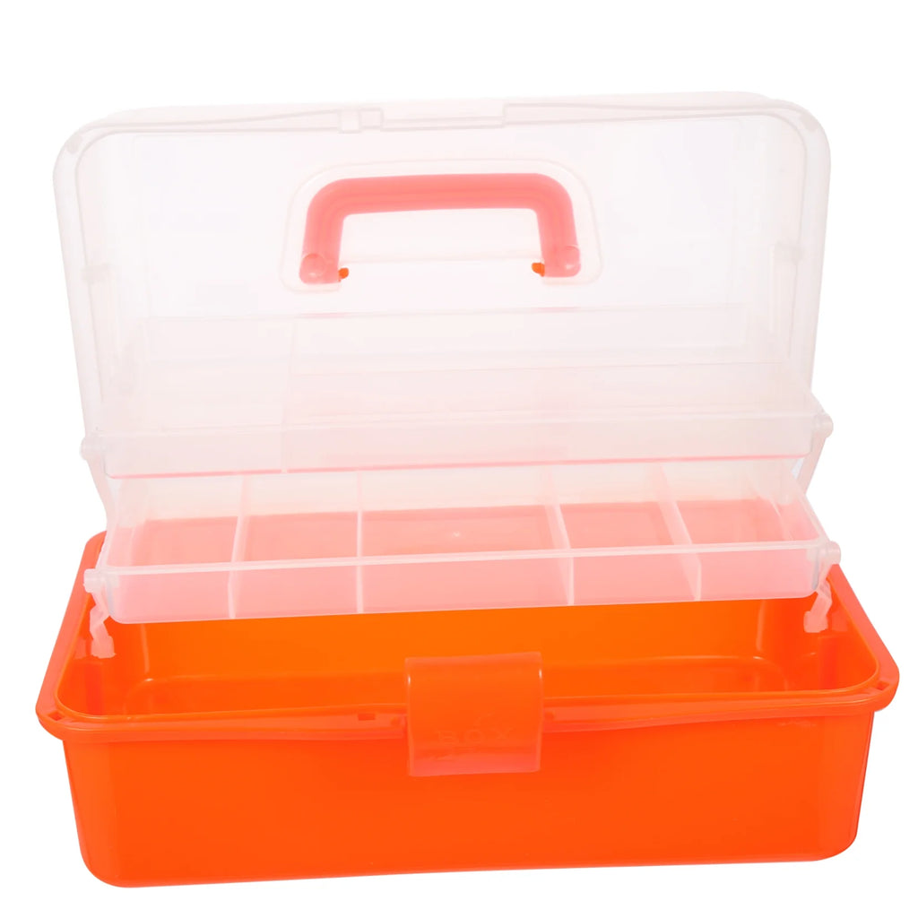 Wicker Three Layer Storage Box Household Tool Box Office 32X17CM Orange – Practical Home Organization with a Practical Everyday Design