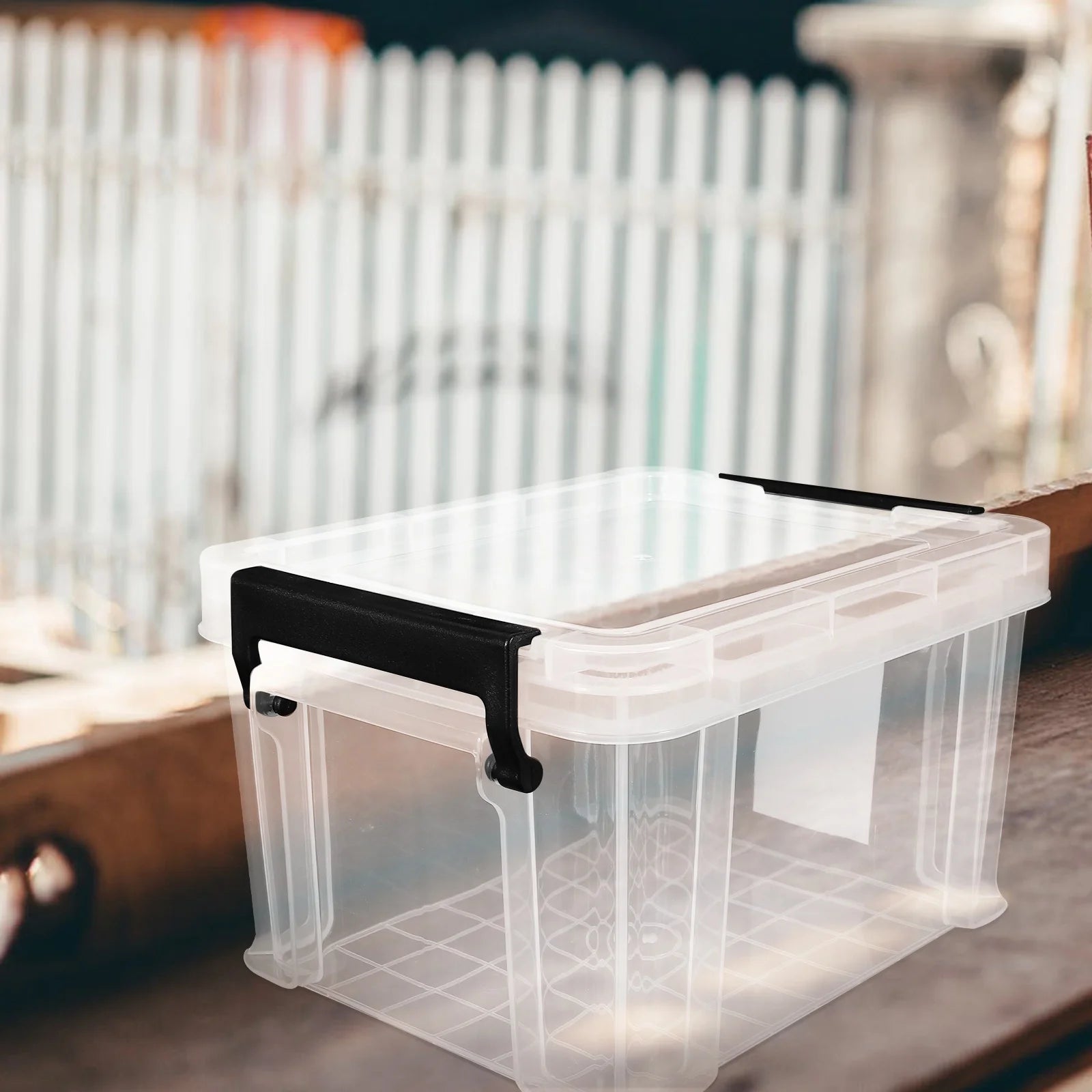 Lids Office Stationery Storage Box 21X16.4X12.5CM Transparent – Clear-View Organization with a Practical Everyday Design