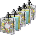 4 Pack Wreath Storage Bag Summer Christmas Decoration Garland Container 30 Inch Clear Door Wreath Organizers Moving Boxes Packing Supplies for College – Clear-View Organization with a Practical Everyday Design