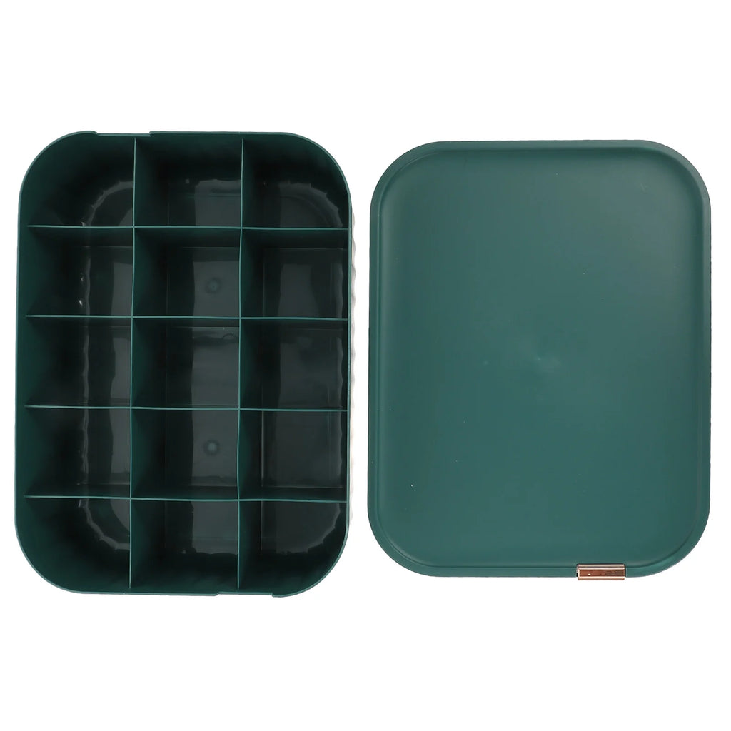 Organizer Bin Storage Box Underwear Drawer Storage Baby 30X23.5X8CM Green – Convenient Family Mealtime Use with a Practical Everyday Design