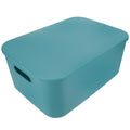 Extra Large with Lid Easy to Hold Storage Bin Office Box – Secure Lid Design with a Practical Everyday Design