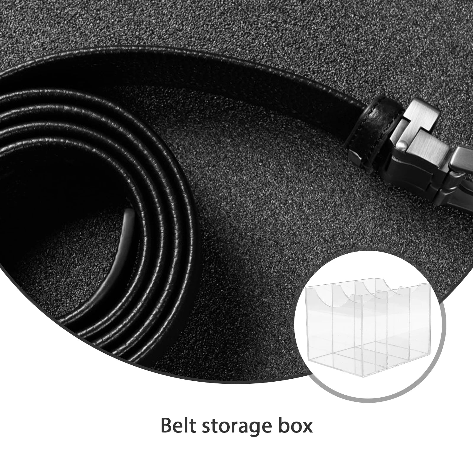 Belt Storage Box Drawer Turntable Rack Belts Display Cabinet Transparent – Clear-View Organization with a Practical Everyday Design