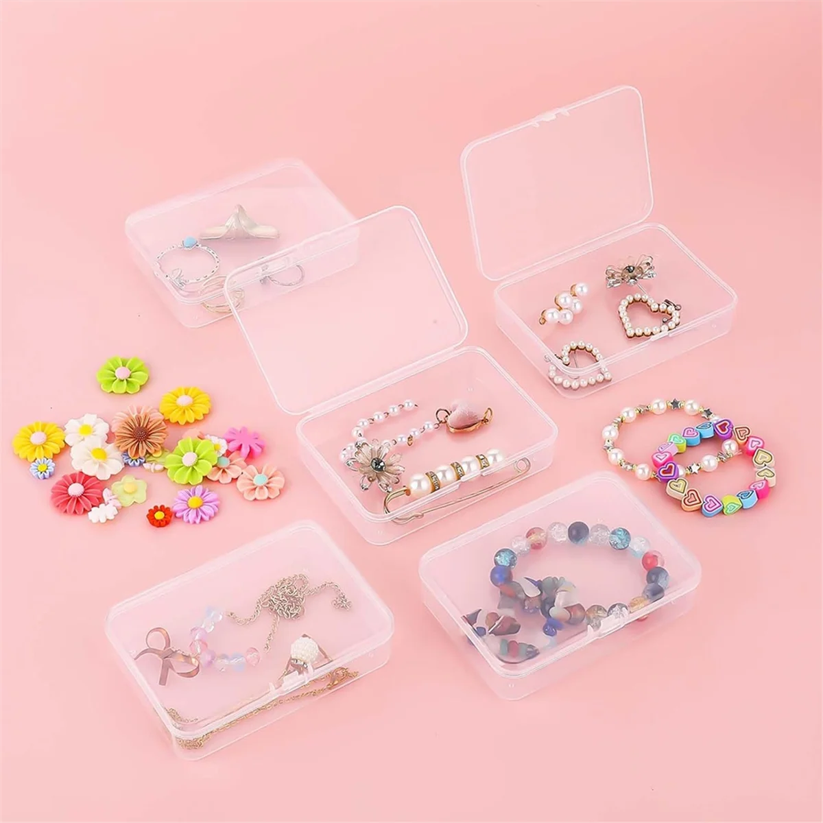 20Pcs Mini Plastic Storage Containers Box with Lid for Collecting Small Items Beads Jewelry Cards Crafts – Secure Lid Design with a Practical Everyday Design