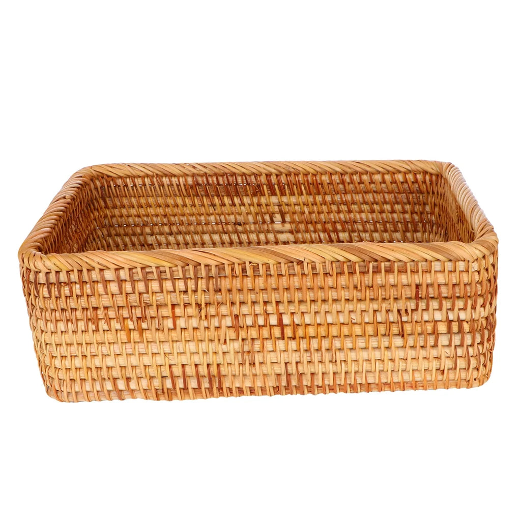 Wicker Basket with Lid Storage Boxes Lids Practical Home Child – Secure Lid Design with a Practical Everyday Design