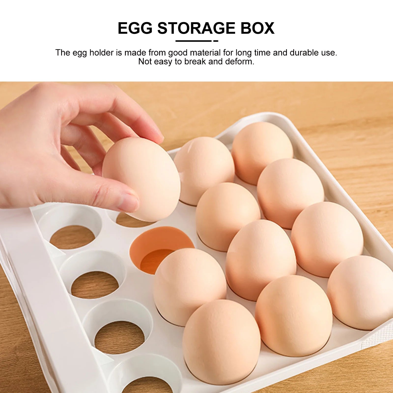 Holder Decor Egg Storage Box Egg Storage Shelf 21.5x22.5x14cm Orange – Practical Home Organization with a Practical Everyday Design