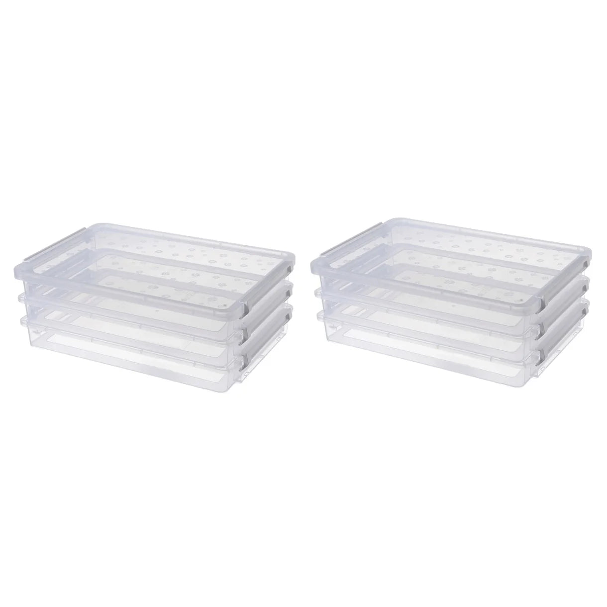 2pcs Multilayers Transparent Storage Box Clear Plastic Document Paper Filling Case – Clear-View Organization with a Practical Everyday Design