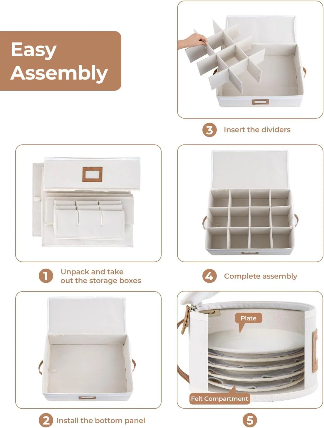 China Storage Containers 5 Pack Beige – Convenient Multi-Piece Set with a Practical Everyday Design