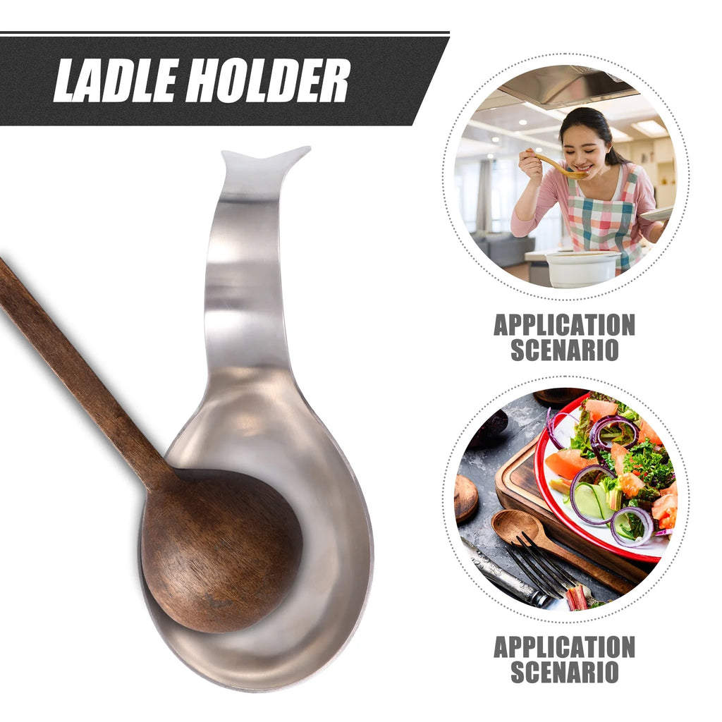 unbrandedStainless Steel Spoon Rest Pots for Kitchen Utensil Holder Stand – Balanced Everyday Tableware with a Practical Everyday Design