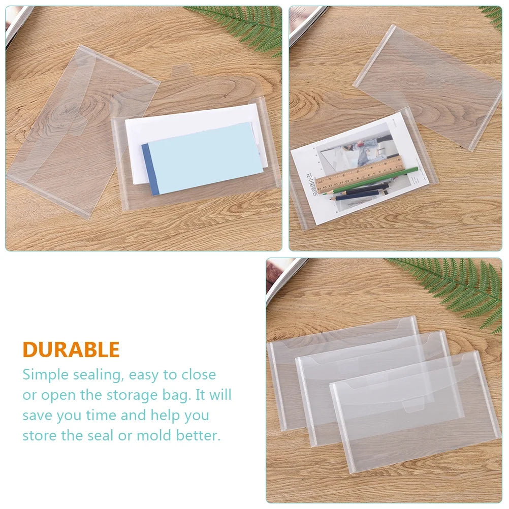 35 Pcs Storage Bins with Lids Transparent Bag Office – Secure Lid Design with a Practical Everyday Design