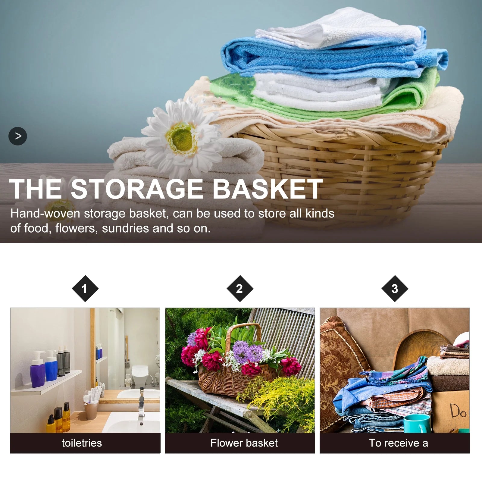 Straw Desktop Storage Box Pantry Basket Bins Hamper for Shelves with Lid Chocolate – Secure Lid Design with a Practical Everyday Design