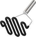 Non-Scratch Silicone Potato Masher Kitchen Tool Potatoes Masher Potato Masher Stainless Steel Wrapped In Well-crafted Silicone Potato Smasher Black – Durable Stainless Steel Construction with a Practical Everyday Design