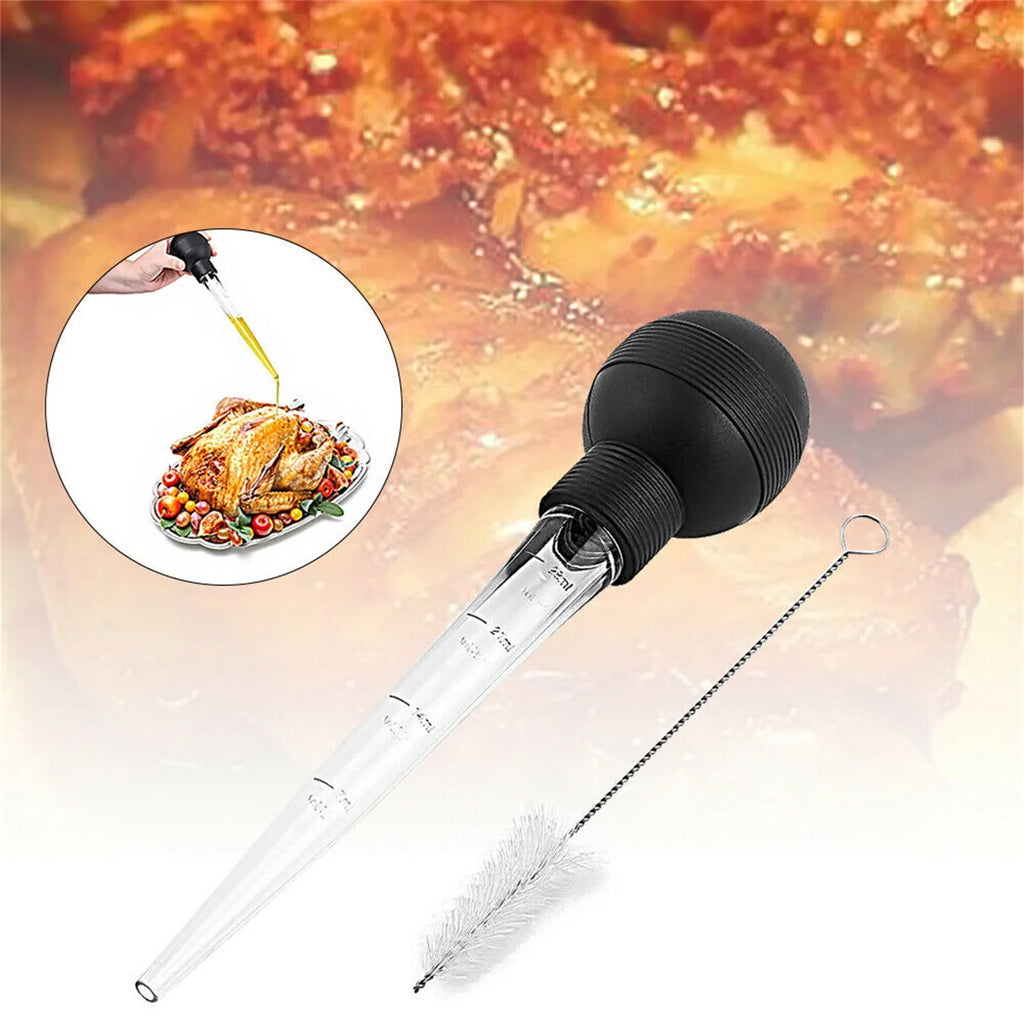 Hiroekza Turkey Baster 28ml Meat Baster Kitchen Utensil For Turkey Beef Pork Roasting Chicken Kitchen Gadgets Clearance – Everyday Kitchen Functionality with a Practical Everyday Design