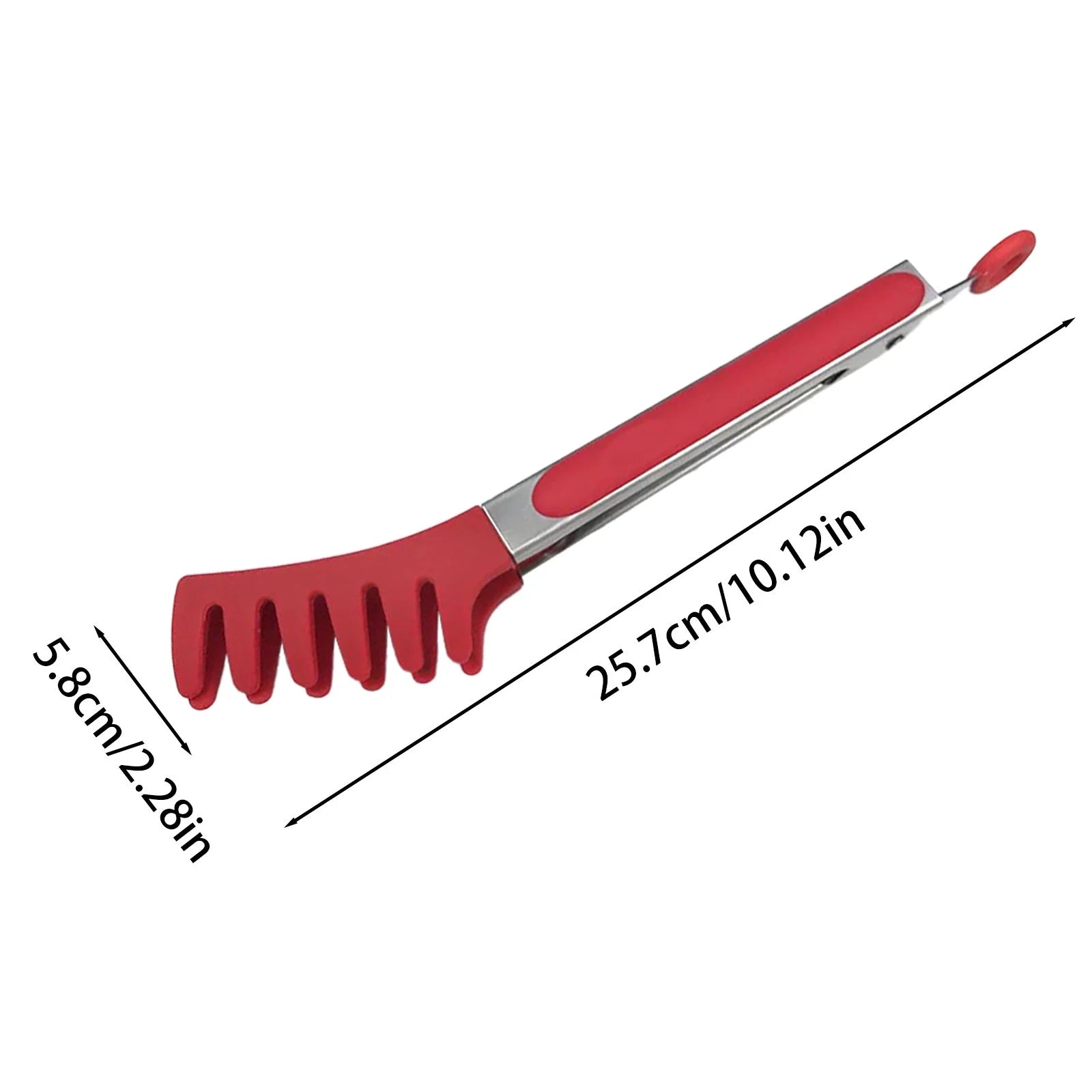 Stainless Steel Pasta Tong With Silicone Tips Non Food Serving Tongs For Nood Les Spaghetti Kitchen Cooking Baking BBQ Tools – Durable Stainless Steel Construction with a Practical Everyday Design
