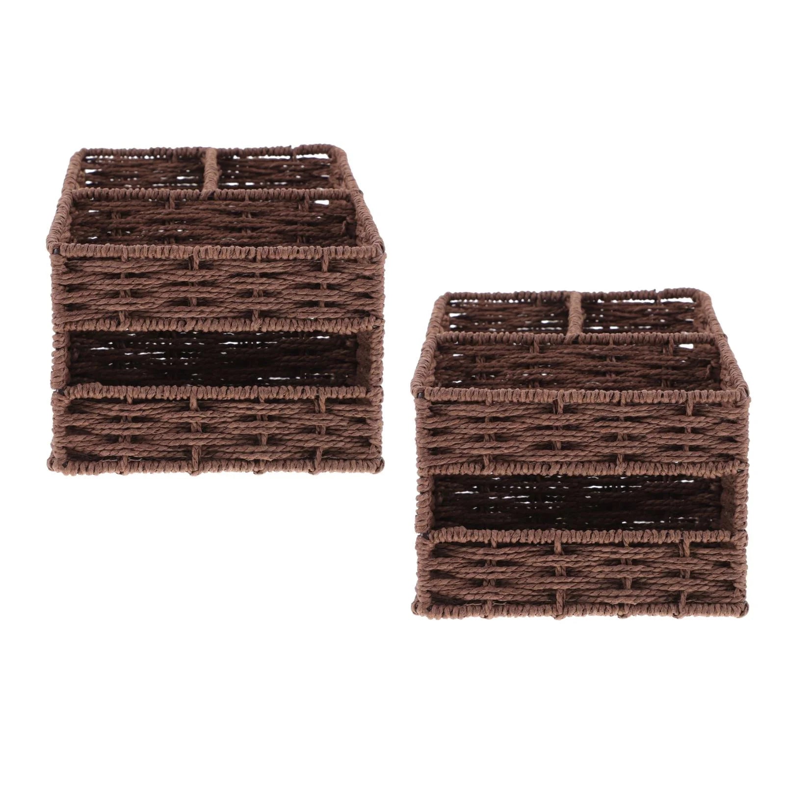 2pcs Desktop Storage Container Home Office Storage Box Sundries Small Items Organizer – Practical Home Organization with a Practical Everyday Design