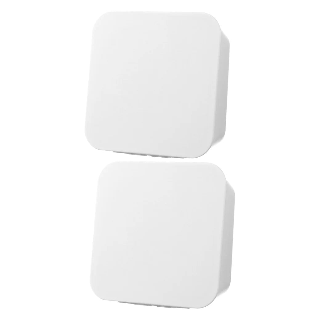2 Pcs Wall-mounted Boxes Small Apartment Storage Box 14x5.5x14cm White – Space-Saving Hanging Design with a Practical Everyday Design