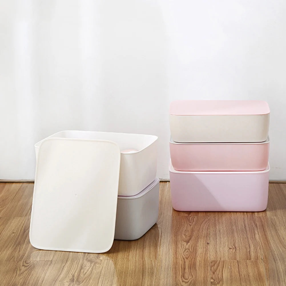 3pcs Underwear Storage Box Plastic Storage Basket Stackable Storage Container with 15-Compartment Divider for Bra Panties Socks(White) – Everyday Household Format with a Practical Everyday Design