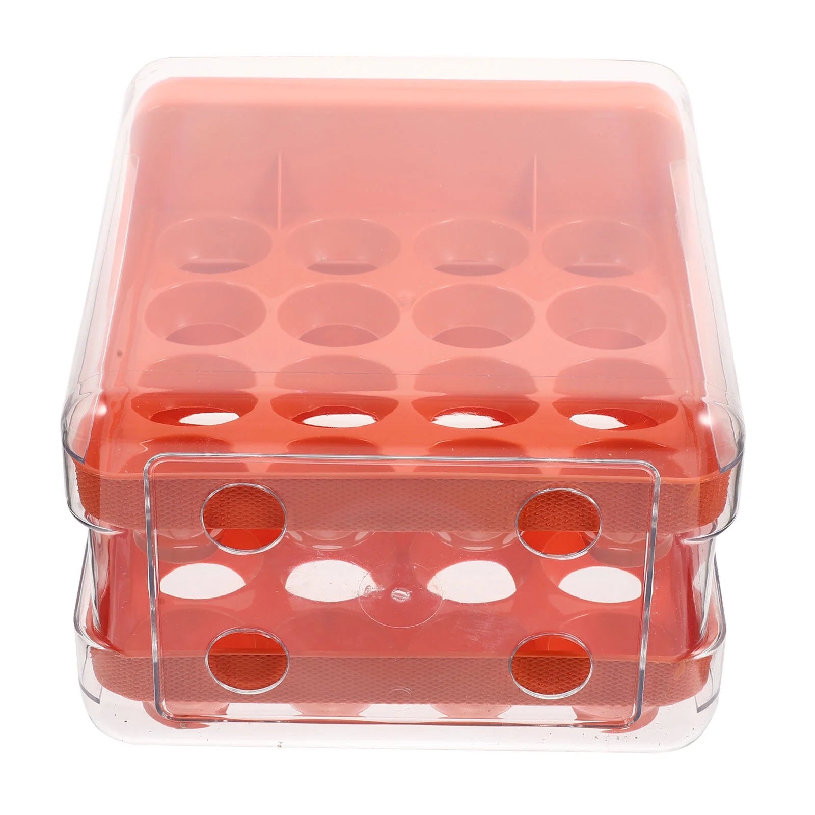 Holder Decor Egg Storage Box Egg Storage Shelf 21.5x22.5x14cm Orange – Practical Home Organization with a Practical Everyday Design
